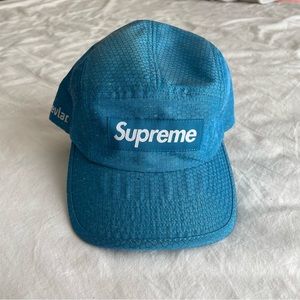 Supreme honeycomb camp hat kevlar in blue NWT